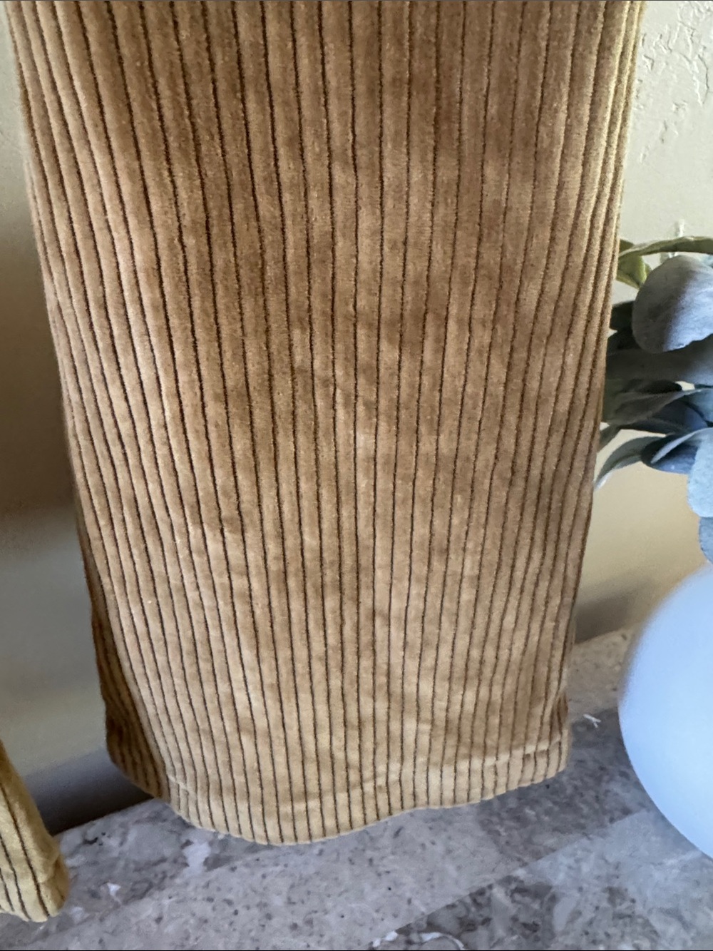 Aerie Ribbed Velour Flared Pants in Camel - Picture 8 of 9